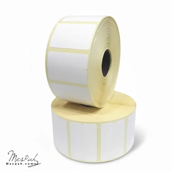 ورق باركود حراري 38mm*25mm مقسوم